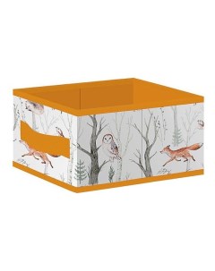 Кофр Forest Frends 14 х 26 х 15 см оранжево белый Лакарт дизайн
