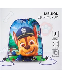 Мешок для обуви 420 330 мм щенячий патруль Paw patrol