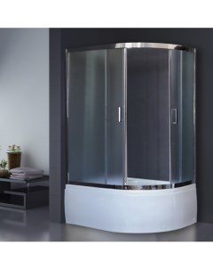 Душевой уголок RB 8120BK С CH L 120x80 матовый Royal bath