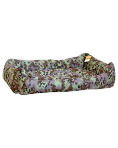 Лежанка для животных Моськи Авоськи камуфляж прямоугольная пухлая с подушкой 63 5х48х18см Nobrand