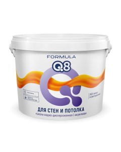 Краска воднодисперсионная акриловая интерьерная матовая 13 кг Formula q8