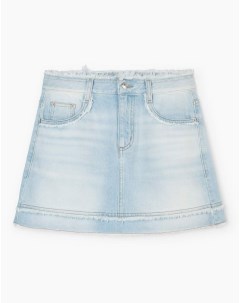 Джинсовая мини юбка с бахромой Gloria jeans