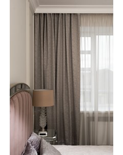 Портьера Gloss 275х260см серая Garda decor