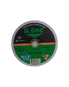 Отрезной диск по нержавеющей стали INOX Standard 20A46S BF F41 230x1 9x22 23 D.bor