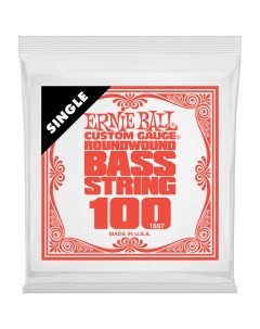 Струна одиночная для бас гитары 1697 Nickel Woud 100 Ernie ball