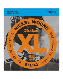 Струны для электрогитары DADDARIO EXL140 Light Heavy 10 52 D`addario