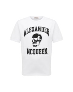 Хлопковая футболка Alexander mcqueen