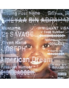 Хип хоп 21 Savage American Dream Translucent Red Vinyl 2LP Sony music