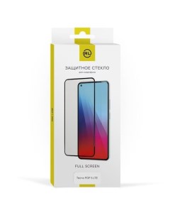 Защитное стекло УТ000029430 для Tecno POP 5 LTE tempered glass FULL GLUE чёрная рамка Red line