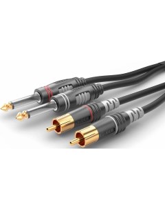 Кабель аудио 2xJack 2xRCA HBA 62C2 0600 6 0m Sommer cable