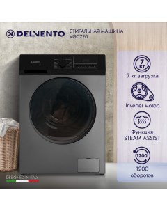 Стиральная машина VGC720 серый Delvento