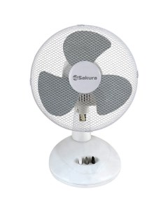 Вентилятор настольный SA 13G белый серый Sakura