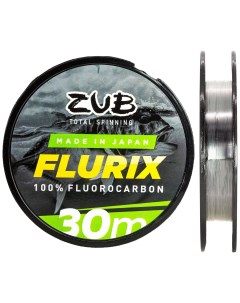 Леска флюрокарбоновая Flurix 30 м 0.285 мм 5.49 кг Zub