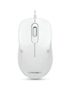 Мышь CMM 502 White USB CM000001794 1000dpi 3 кнопки тихий клик plug play 1 8м Crown