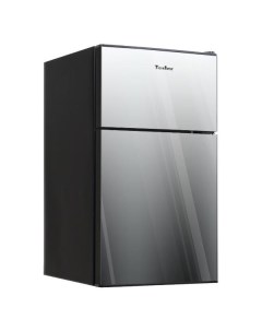 Холодильник с верхней морозильной камерой Tesler RCT 100 зеркальный черный RCT 100 зеркальный черный