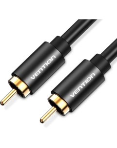 Кабель аудио VAB R09 B100 1хRCA m 1хRCA m 1м GOLD черный Vention