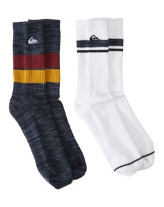 Высокие Носки 2 Pack Jacquard 2 Пары Navy Quiksilver