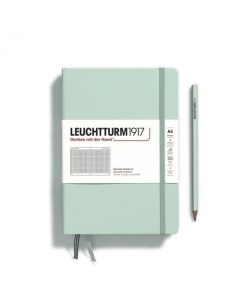 Блокнот Leuchtturm1917 Medium 125 листов в клетку твердая обложка мятный