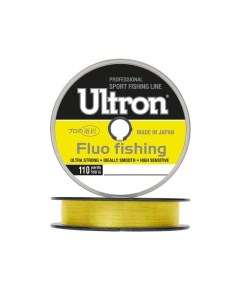 Монофильная леска для рыбалки Fluo Fishing 1 0 33 12 1 f yellow Ultron