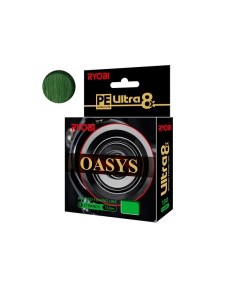 Плетеный шнур для рыбалки RYOBI OASYS 0 60mm 150m Dark Green темно зеленый 0 6 Aqua