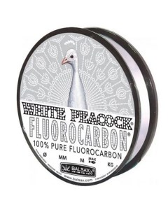 Флюорокарбоновая поводочная леска White Peacock Fluorocarbon (3 / 0.22 / 4.36 / 50 Balsax