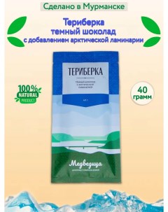 Темный шоколад Териберка с арктической ламинарией 40 г Чай севера