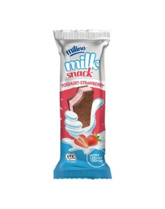 Пирожное Milk Snack с клубничным джемом 30 г Milino