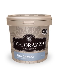 Декоративная штукатурка мокрый шёлк Seta da Vinci SD 001 серебристый 1 кг Decorazza