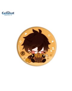 Значок Genshin Impact GEN147 Chibi Character Cloth Badge Geo Archon Zhongli Mihoyo