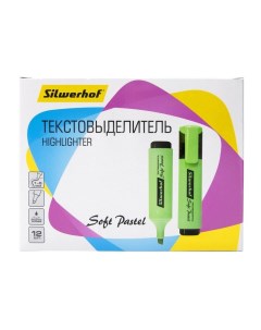 Текстовыделитель Soft Pastel скошенный мятный 1 5 мм Silwerhof