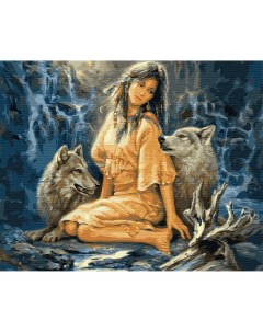 Картина по номерам 40х50 на подрамнике Дочь волка Вангогвомне