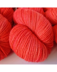 Носочная пряжа 75 шерсть меринос 25 полиамид 420м 100гр лисичка Wonder yarn