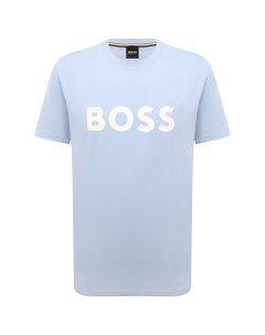 Хлопковая футболка Boss