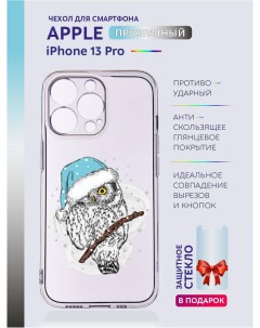 Чехол на iPhone 13 Pro новогодний с рисунком Casing-soft