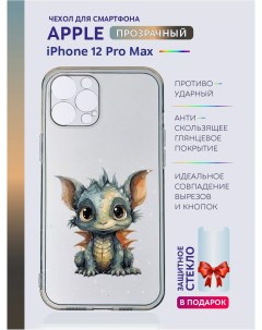 Чехол на iPhone 12 Pro Max новогодний с рисунком Casing-soft