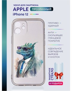 Чехол на iPhone 12 новогодний с рисунком Casing-soft