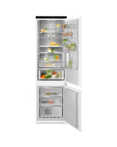 Встраиваемый холодильник черный белый Electrolux