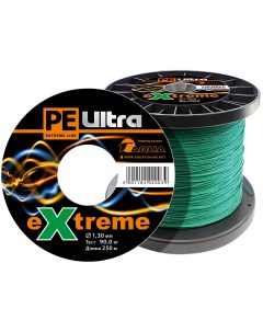 Плетеный Шнур Для Рыбалки Pe Ultra Extreme 1 30mm Цвет Зеленый 250m Aqua