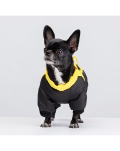 Комбинезон для собак S желто черный Petmax