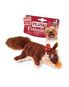 Игрушка для собак Plush Friendz Лиса с пищалкой 9 см Gigwi