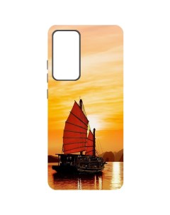 Чехол накладка Soft Case Вьетнам Бухта Халонг для Xiaomi 12 Pro черный Krutoff