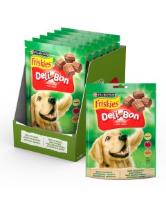 Лакомство для собак Deli Bon Говядина кусочки 6 шт по 130г Friskies