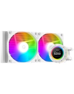 Система охлаждения жидкостная SL240 XE WHITE LGA20XX 1700 1200 115X AM5 AM4 2 120mm fan TDP 300W 76  Id-cooling