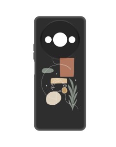 Чехол накладка Soft Case Элегантность для Xiaomi Poco C61 черный Krutoff