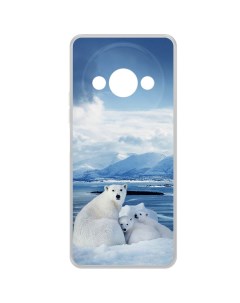 Чехол накладка Clear Case Полярные медведи для Xiaomi Poco C61 Krutoff