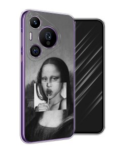 Чехол на Huawei Pura 70 Pro 70 Pro Plus Mona Lisa sucking lollipop Awog