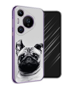 Чехол на Huawei Pura 70 Pro 70 Pro Plus Ушастый мопс Awog