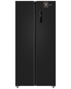 Холодильник WSBS 500 Inverter NoFrost Black черный Weissgauff