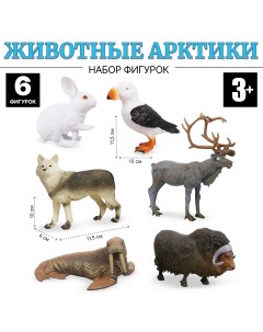 Игровой набор животные Арктики FAUNA THE WORLD 6 штук JD7 007B Tongde