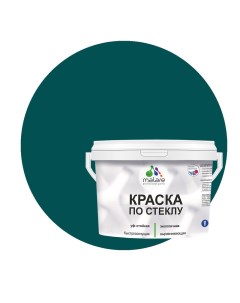 Краска по стеклу и керамике без запаха полуглянцевая голубая пихта 2 кг Malare